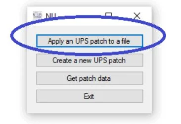 How to Apply a UPS Patch Using NUPS Patcher