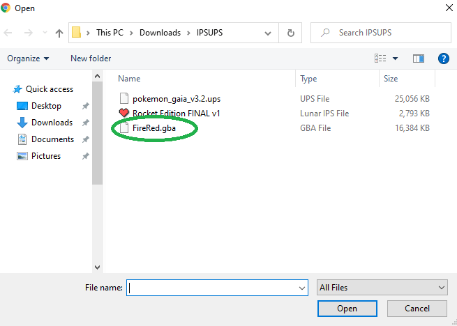 Patch .IPS or .UPS files using ROM Patcher JS