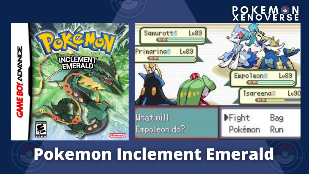 Pokemon Inclement Emerald EX - Gameboy Advance GBA with Cheat