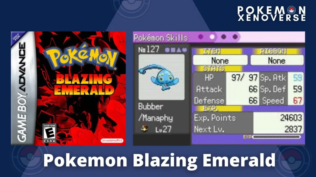 Pokemon Blazing Emerald is a GBA Rom Hack