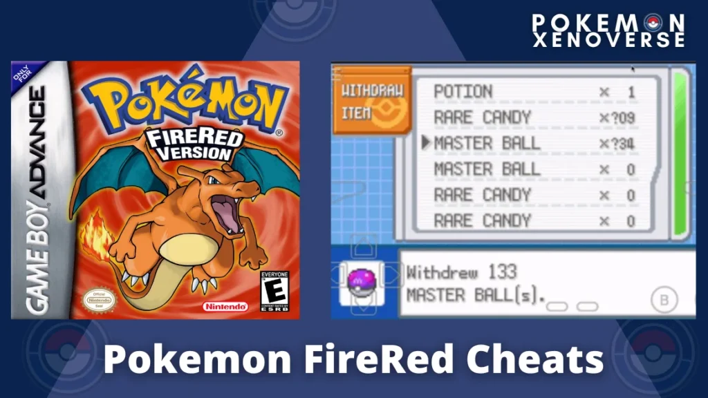 Pokemon FireRed Legendary Cheats With Gameshark Codes