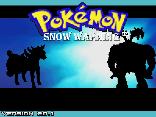 Pokemon Snow Warning