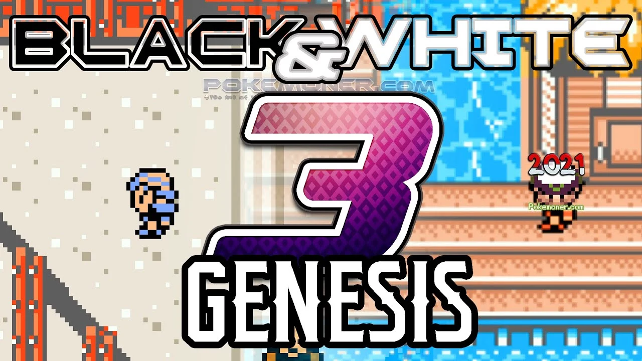 Pokemon Black & White 3 Genesis (Gameboy Color GBC)